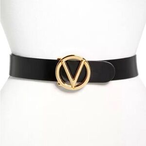 VALENTINO Black Leather Giusy Belt